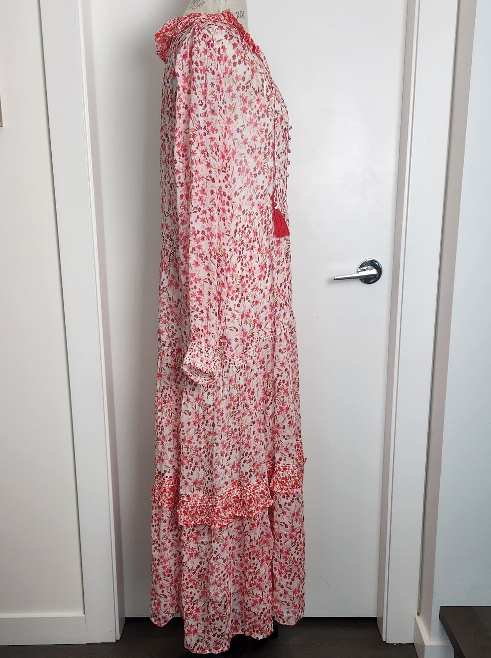 Anthropologie Floral Chiffon Maxi Dress - Picture 5 of 12